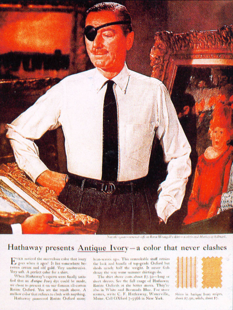 Hathaway. Реклама рубашек (рекламная находка) Hathaway. Реклама рубашек (рекламная находка)