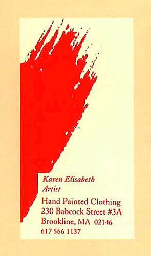 Визитная карточка Karen Elisabeth Визитная карточка Karen Elisabeth
