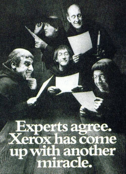 Xerox. Реклама светокопировальной техники (рекламная находка) Xerox. Реклама светокопировальной техники (рекламная находка)